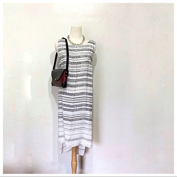 NWT Vince Camuto Sleeveless Stripe Tunic Dress - Picture 2 of 7